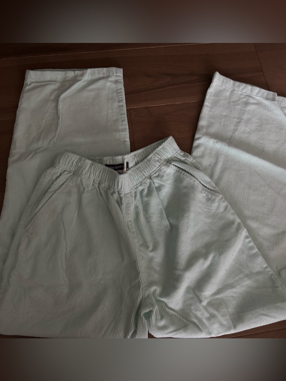 Urban Outfitters Mint Corduroy Drawstring pants